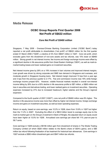 Thumbnail OCBC Bank Financial Statement 2008-q1