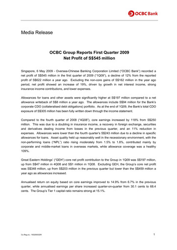 Thumbnail OCBC Bank Financial Statement 2009-q1