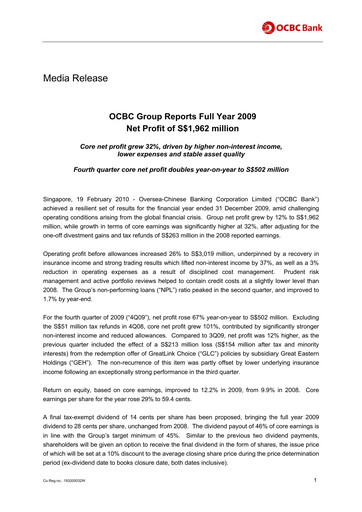 Thumbnail OCBC Bank Financial Statement 2009