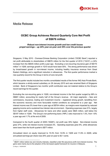 Thumbnail OCBC Bank Financial Statement 2010-q1