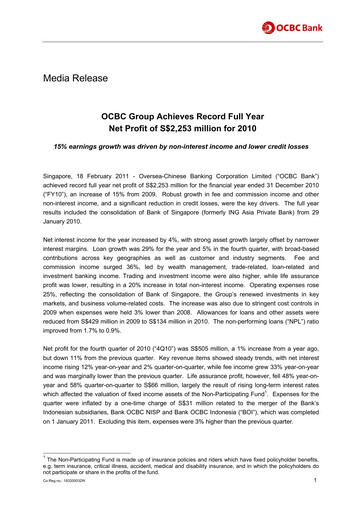 Thumbnail OCBC Bank Financial Statement 2010