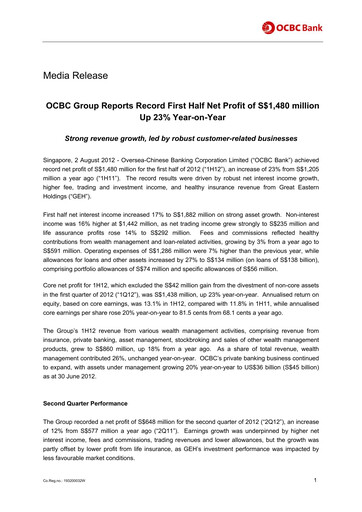 Thumbnail OCBC Bank Financial Statement 2012-h1