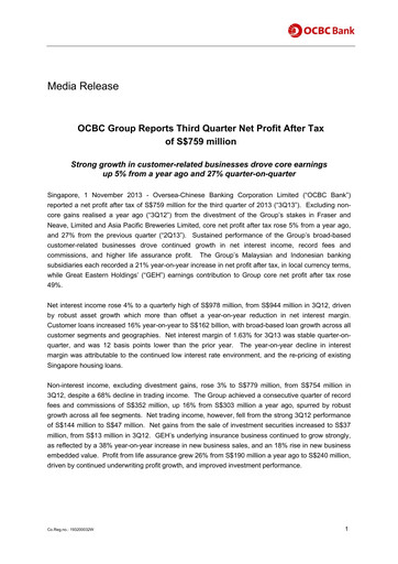 Thumbnail OCBC Bank Financial Statement 2013-9m