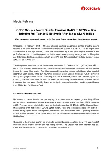 Thumbnail OCBC Bank Financial Statement 2013