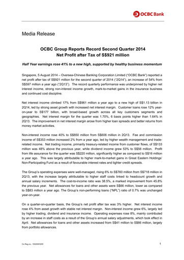 Thumbnail OCBC Bank Financial Statement 2014-h1