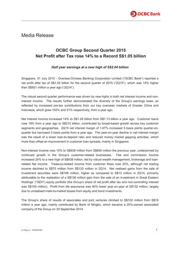 Thumbnail OCBC Bank Financial Statement 2015-h1