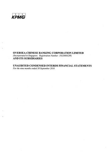 Thumbnail OCBC Bank Financial Statement 2016-9m
