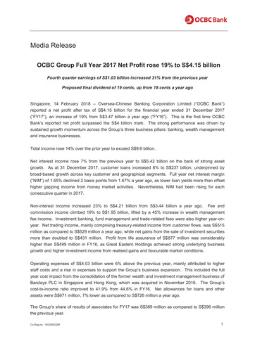 Thumbnail OCBC Bank Financial Statement 2017