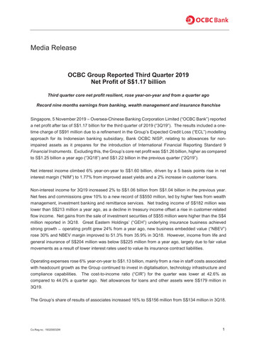 Thumbnail OCBC Bank Financial Statement 2019-9m