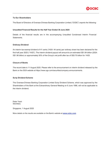 Thumbnail OCBC Bank Financial Statement 2025-h1