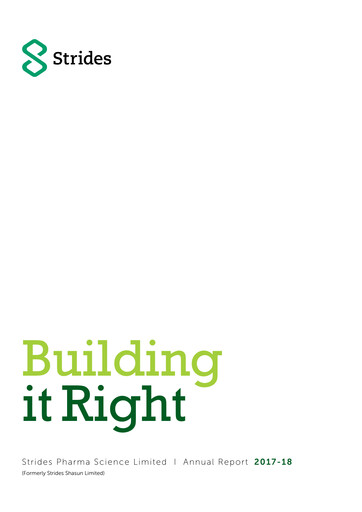 Vorschaubild Strides Pharma Jahresbericht 2017-2018