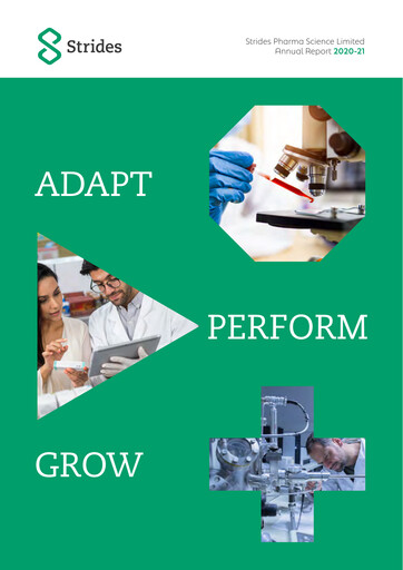 Vorschaubild Strides Pharma Jahresbericht 2020-2021
