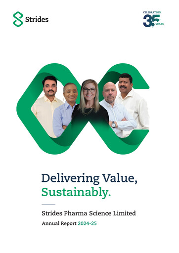 Vorschaubild Strides Pharma Jahresbericht 2024-2025