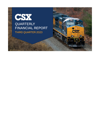 Thumbnail CSX Corporation Quarterly Report 2023-q3