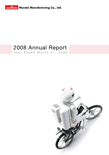 Thumbnail Murata Manufacturing (Murata Seisakusho) Annual Report fy2007
