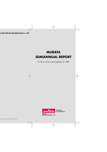 Thumbnail Murata Manufacturing (Murata Seisakusho) Half-year Report 2004