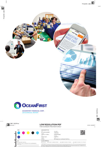Miniature OceanFirst Financial Rapport annuel 2018