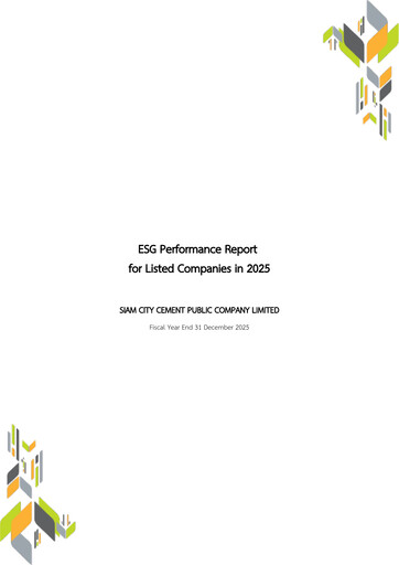 Thumbnail Siam City Cement (INSEE) ESG Report 2025