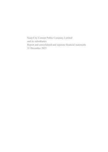 Thumbnail Siam City Cement (INSEE) Financial Statement 2025