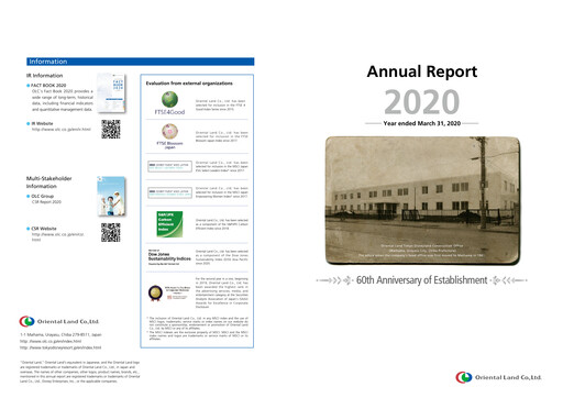 Thumbnail Oriental Land Annual Report 2019