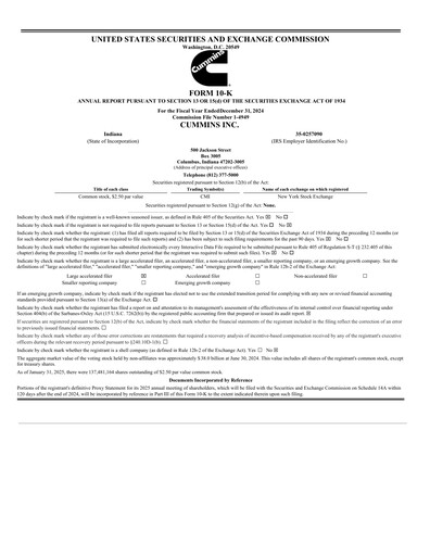 Thumbnail Cummins
 Annual Report 2024