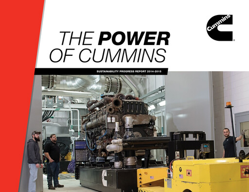Miniature Cummins
 Rapport de durabilité 2014-2015