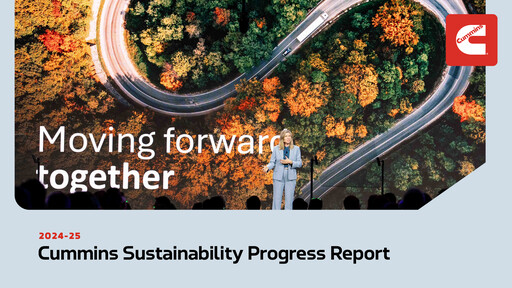 Thumbnail Cummins
 Sustainability Report 2024-2025