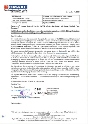 Vorschaubild Omaxe
 Jahresbericht 2023-2024