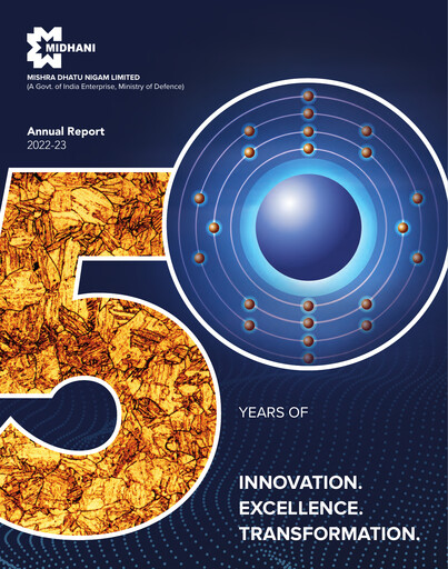 Vorschaubild Mishra Dhatu Nigam Jahresbericht 2022-2023