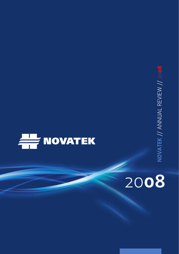 Vorschaubild Novatek Jahresbericht 2008