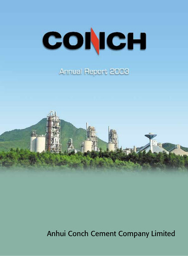 Thumbnail Anhui Conch Cement Annual Report 2003