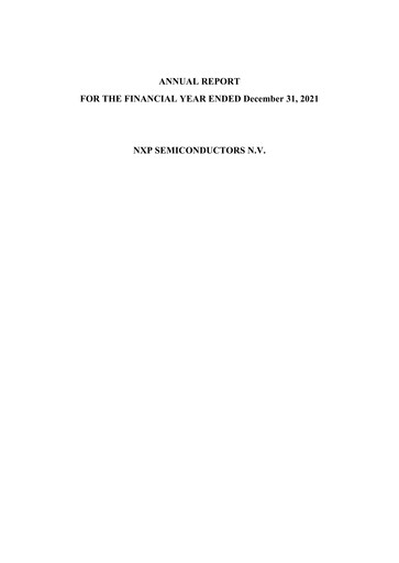 Thumbnail NXP Semiconductors Annual Report 2021