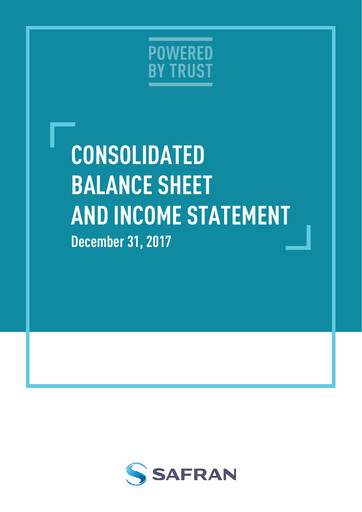 Miniature Safran Bilan financier 2017