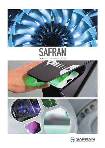 Thumbnail Safran Universal Registration Document 2014