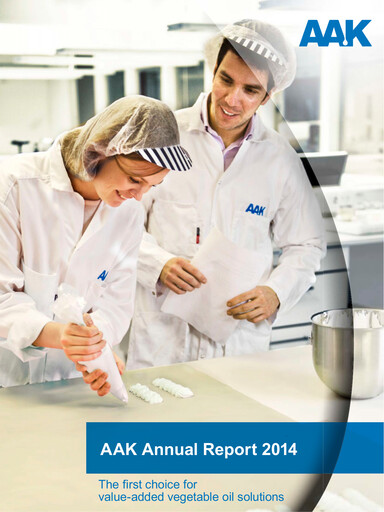 Thumbnail AAK
 Annual Report 2014
