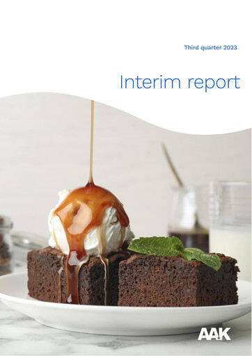 Miniature AAK
 Rapport trimestriel 2023-q3