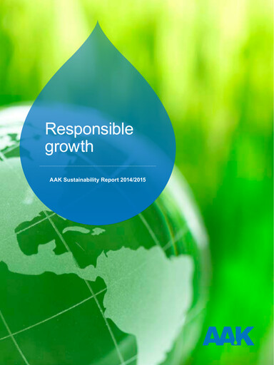 Thumbnail AAK
 Sustainability Report 2014-2015