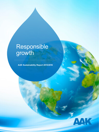 Thumbnail AAK
 Sustainability Report 2015-2016