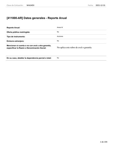 Vorschaubild Walmex Jahresbericht 2021