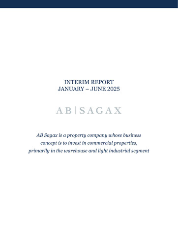 Thumbnail Sagax Half-year Report 2025-h1