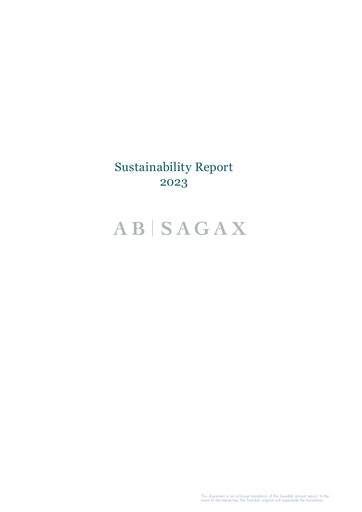 Thumbnail Sagax Sustainability Report 2023