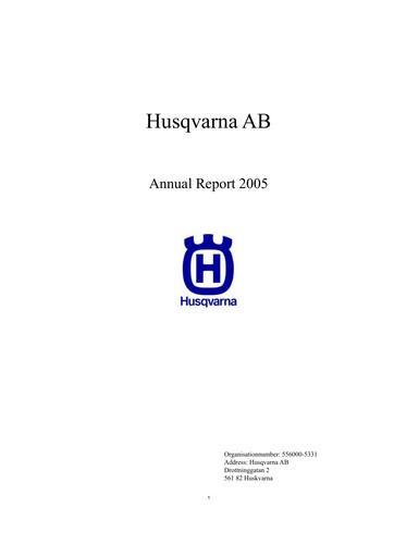 Miniature Husqvarna Rapport annuel 2005