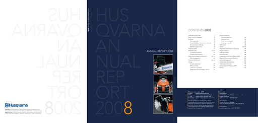 Miniature Husqvarna Rapport annuel 2008