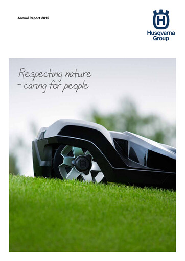 Miniature Husqvarna Rapport annuel 2015