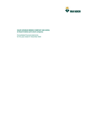 Thumbnail Ma'aden Financial Statement 2023