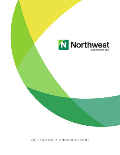 Thumbnail Northwest Bancshares
 Annual Report 2015