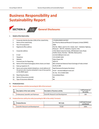 Vorschaubild SPARC ESG-Bericht 2024-2025