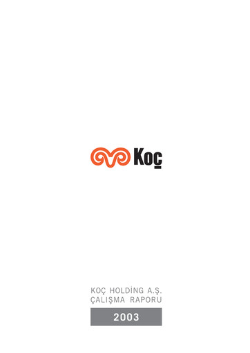 Thumbnail Koç Holding
 Annual Report 2003