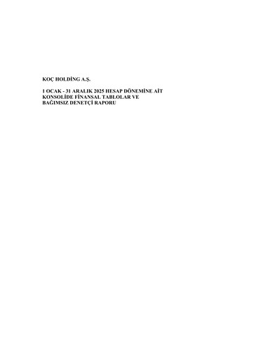 Thumbnail Koç Holding
 Financial Statement 2025