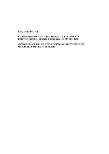 Thumbnail Koç Holding
 Quarterly Report 2018-q1